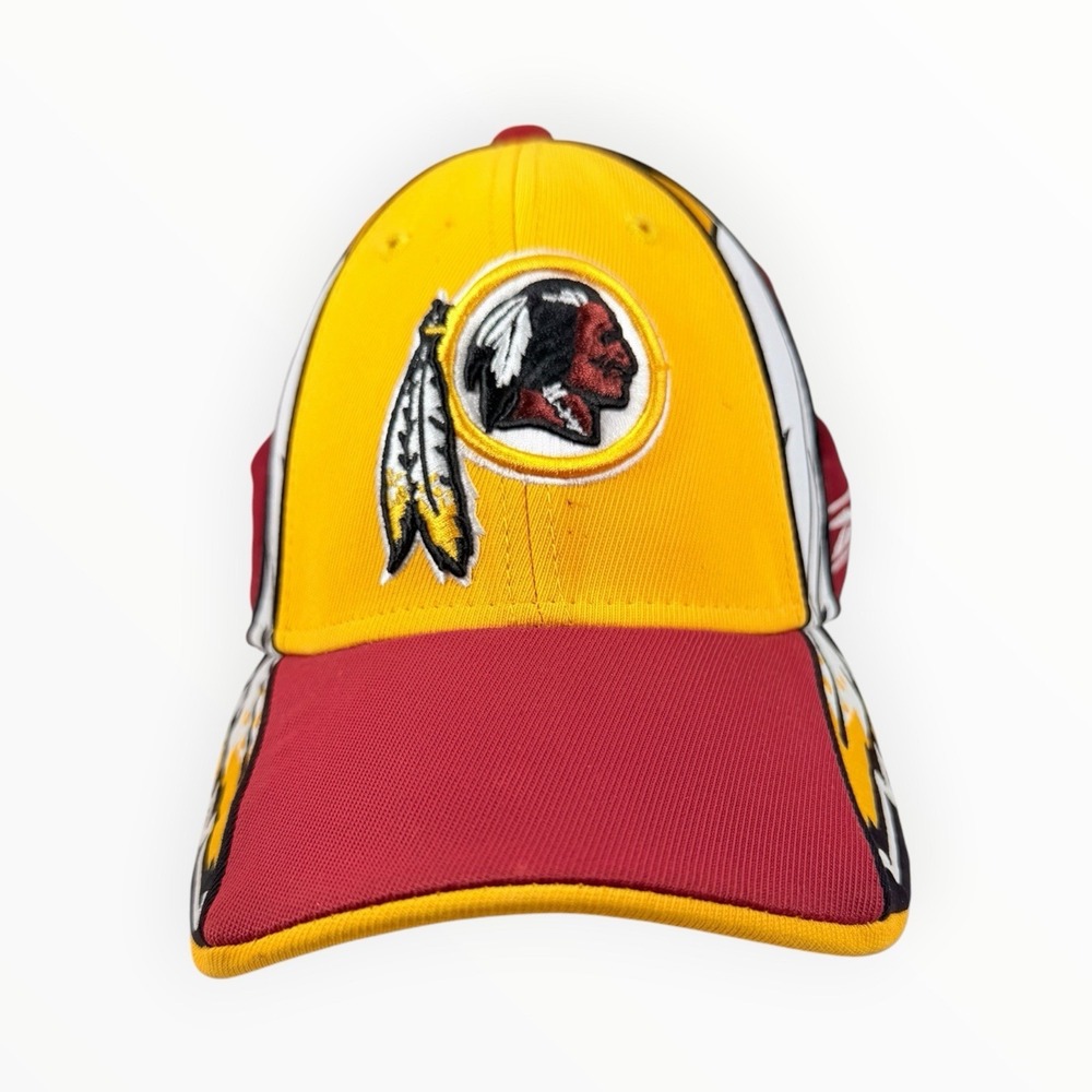 Washington Redskins Vintage Big Feather Logo Y2K NFL Reebok Fitted Hat Cap